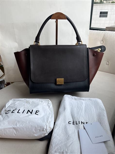 celine trapeze all leather|Celine.